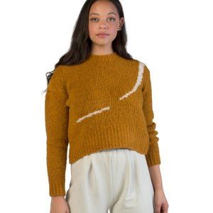 Paloma Wool LINDA LITSEN CROP SWEATER MUSTARD OS